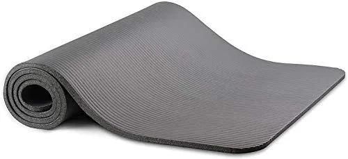 OJS ® EVA Yoga Mat with Carrying Bag for Gym Workout and Yoga Exercise with 6mm Thickness, Anti-Slip Yoga Mat for Men & Women Fitness (Made in India)(Grey)