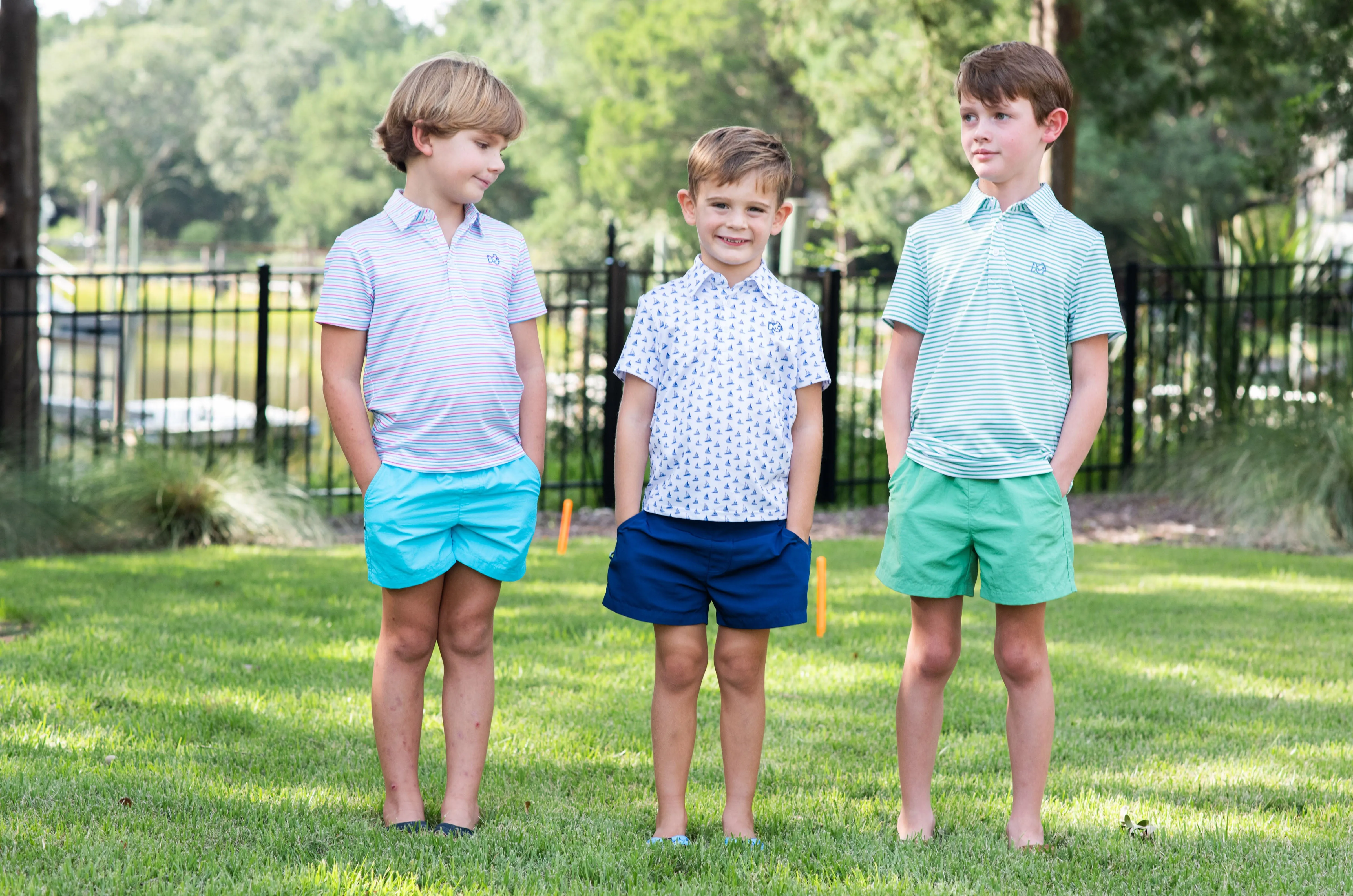 Outrigger Performance Short in Scuba Blue