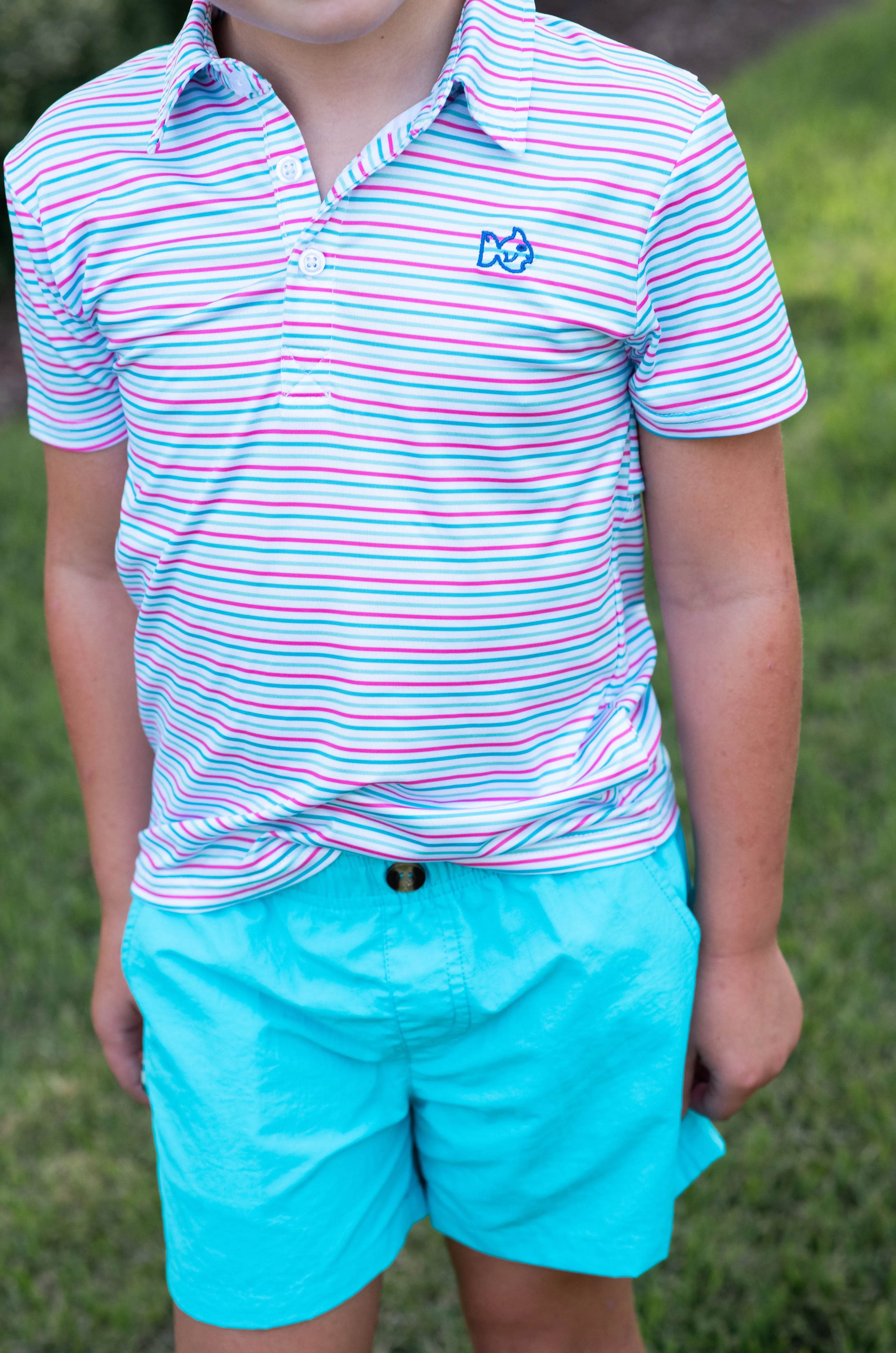Outrigger Performance Short in Scuba Blue