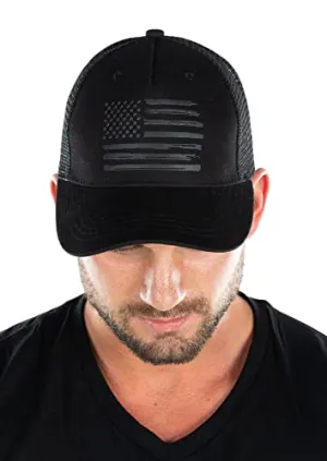 Painted Flag Five Panel Trucker Hat by Funky Junque