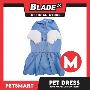Pet Dress Blue Angel Design (Medium) Pet Clothes