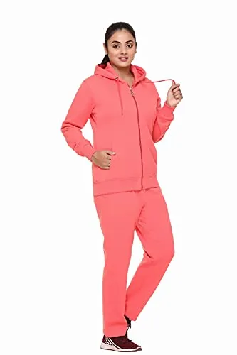 PIPASA Women and Girls Sports Gym Wear Casual warm Track Suit For Winter (XL, CARROT LINE)
