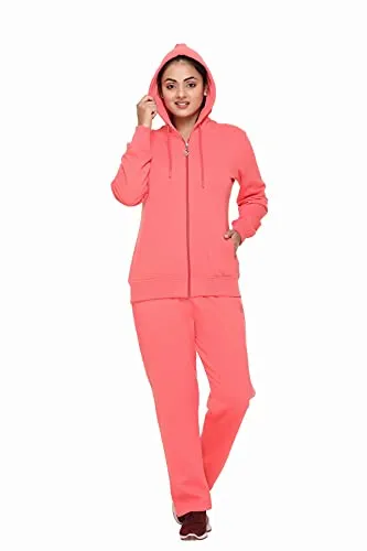PIPASA Women and Girls Sports Gym Wear Casual warm Track Suit For Winter (XL, CARROT LINE)