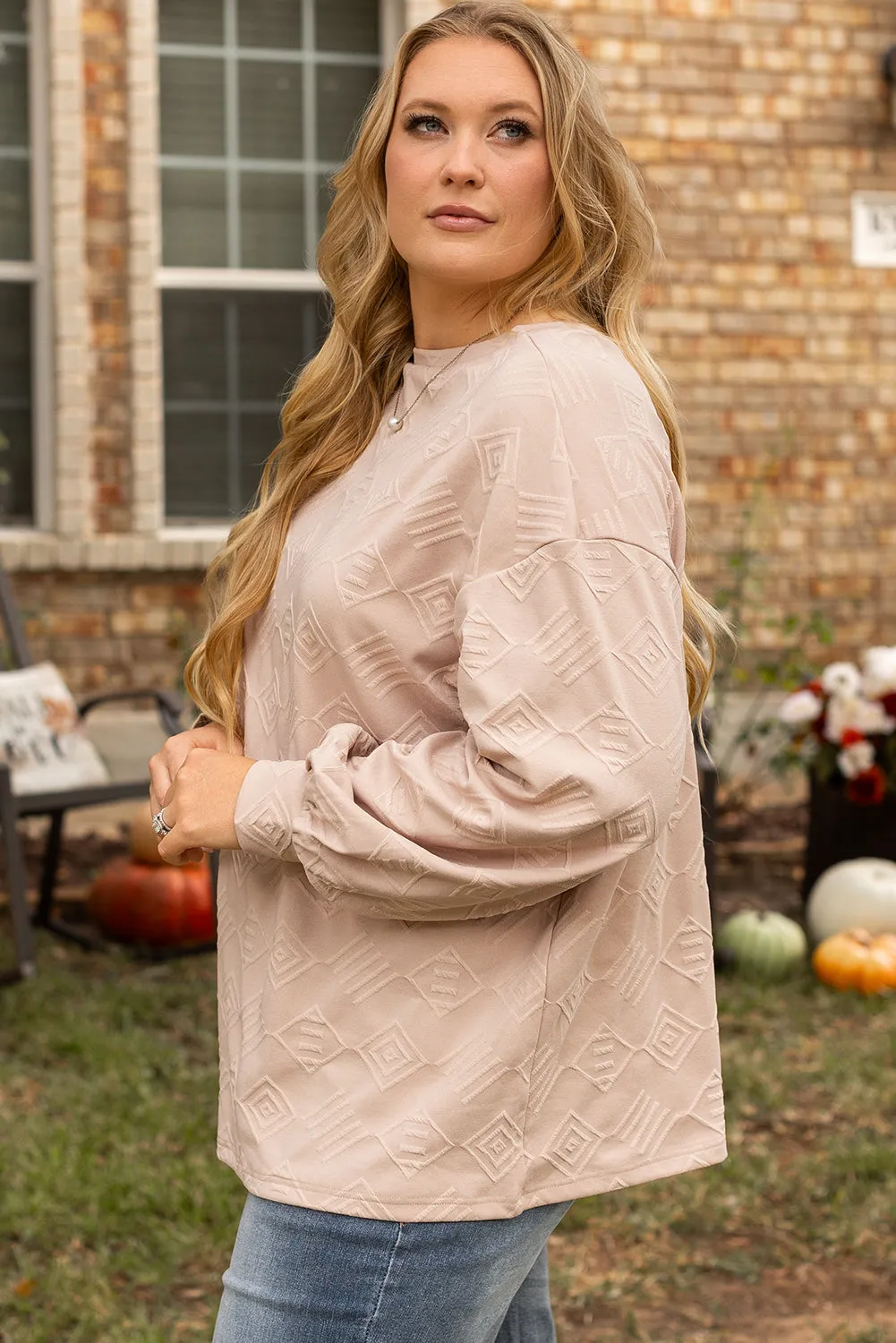 Plus Size Crew Neck Sweatshirt