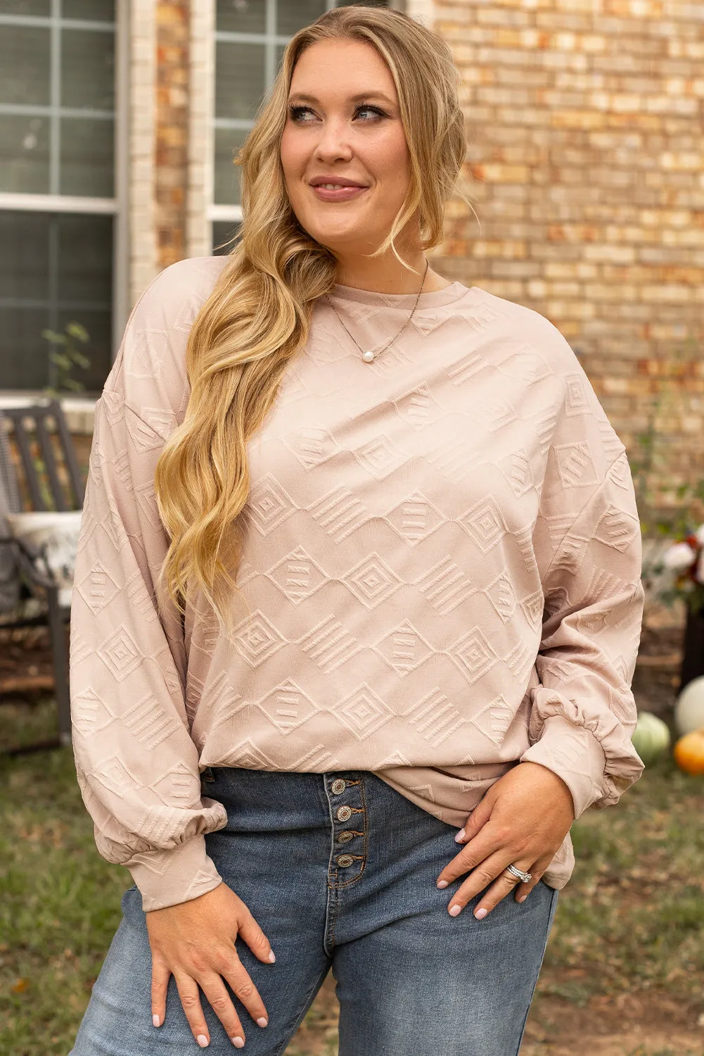 Plus Size Crew Neck Sweatshirt