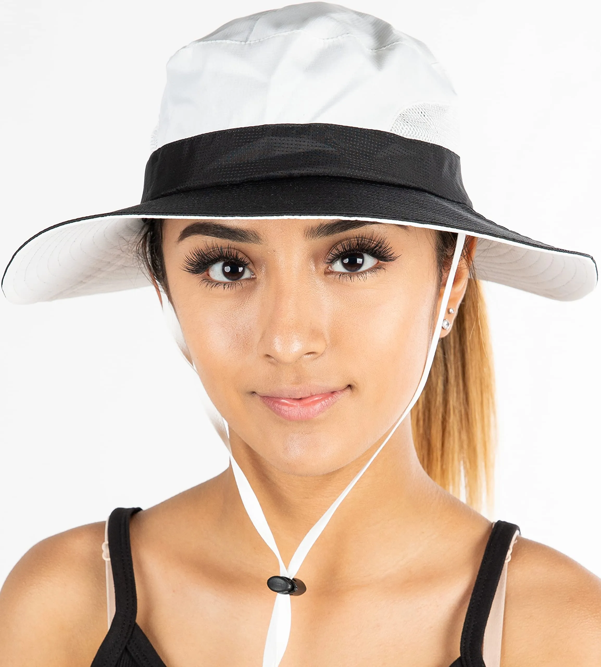 Ponytail Mesh Bucket Hat by Funky Junque