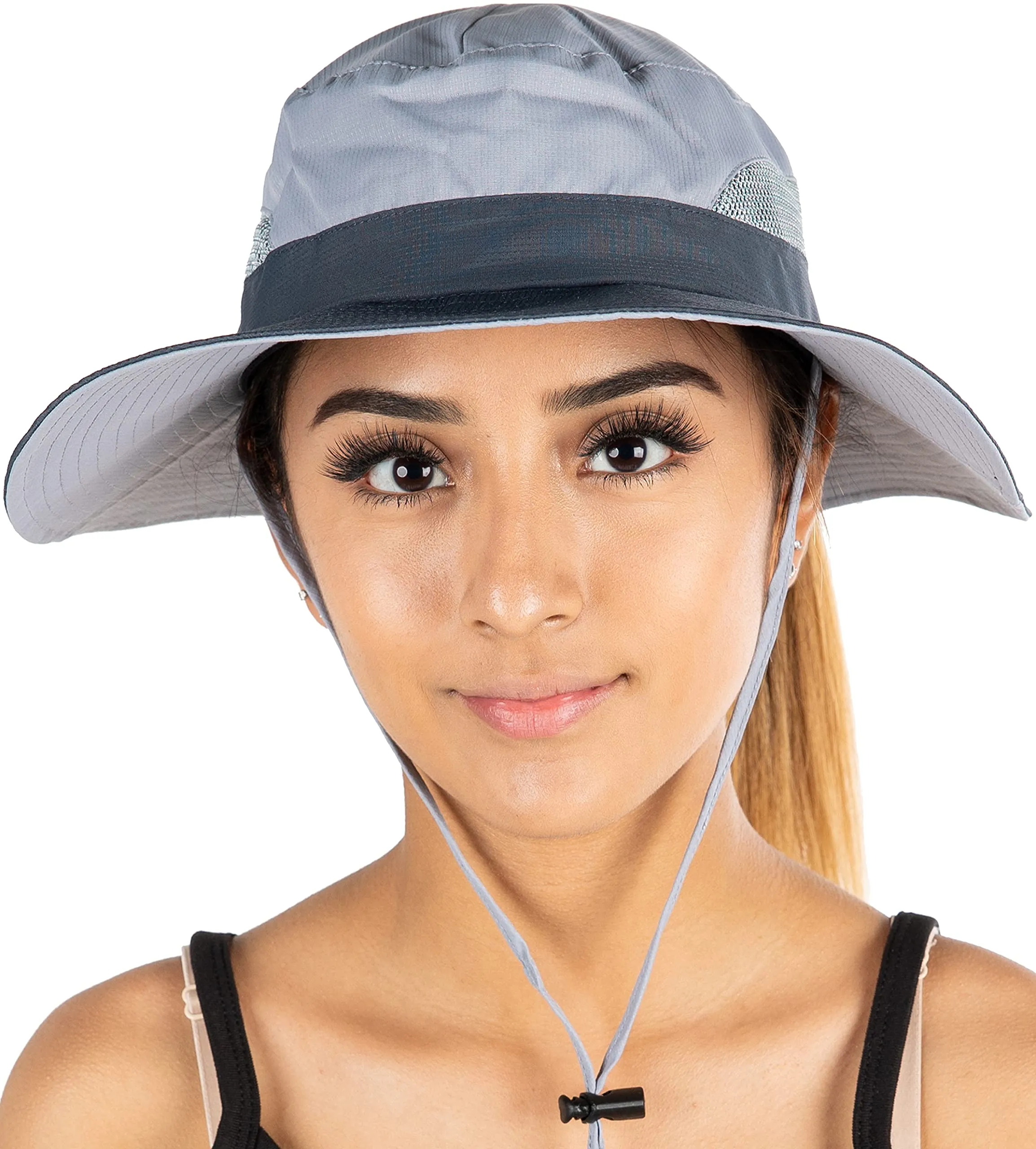 Ponytail Mesh Bucket Hat by Funky Junque