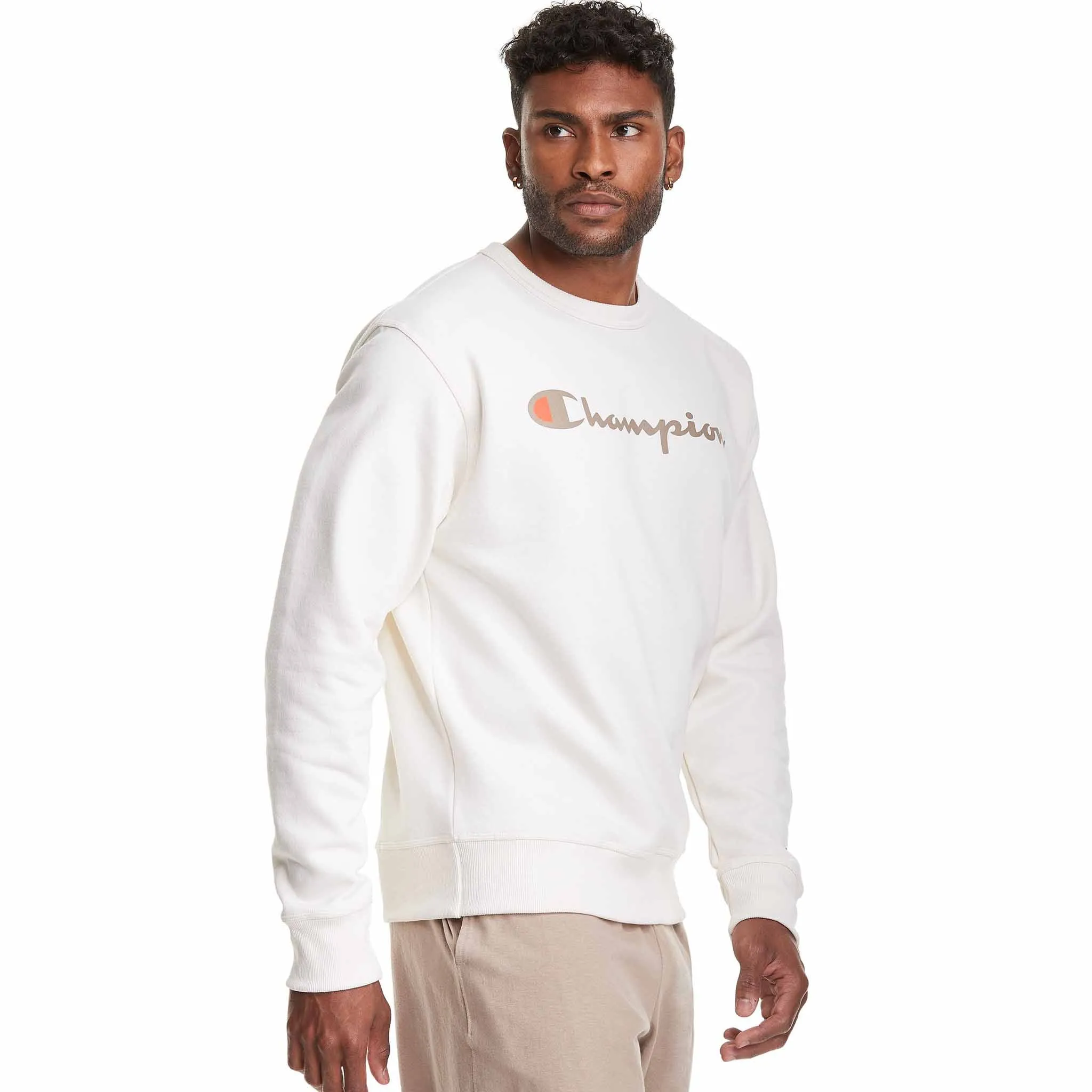 POWERBLEND FLEECE CREW SCRIPT LOGO MEN'S