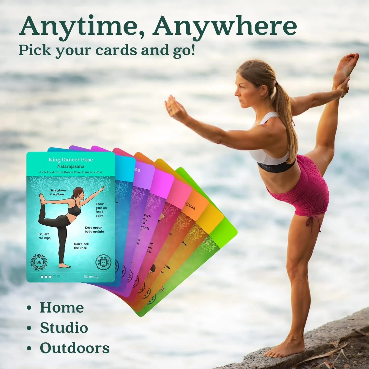 Premium Yoga Cards – Deck with Over 120 Yoga Poses