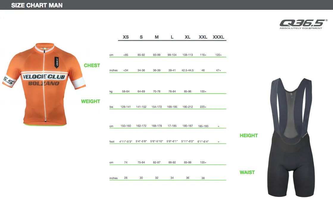 Q36.5 MENS JERSEY LONG SLEEVE HYBRID QUE ORANGE