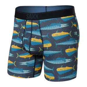 Quest Quick Dry Mesh Boxer Brief - Mahi Mahi Wahoo/Black