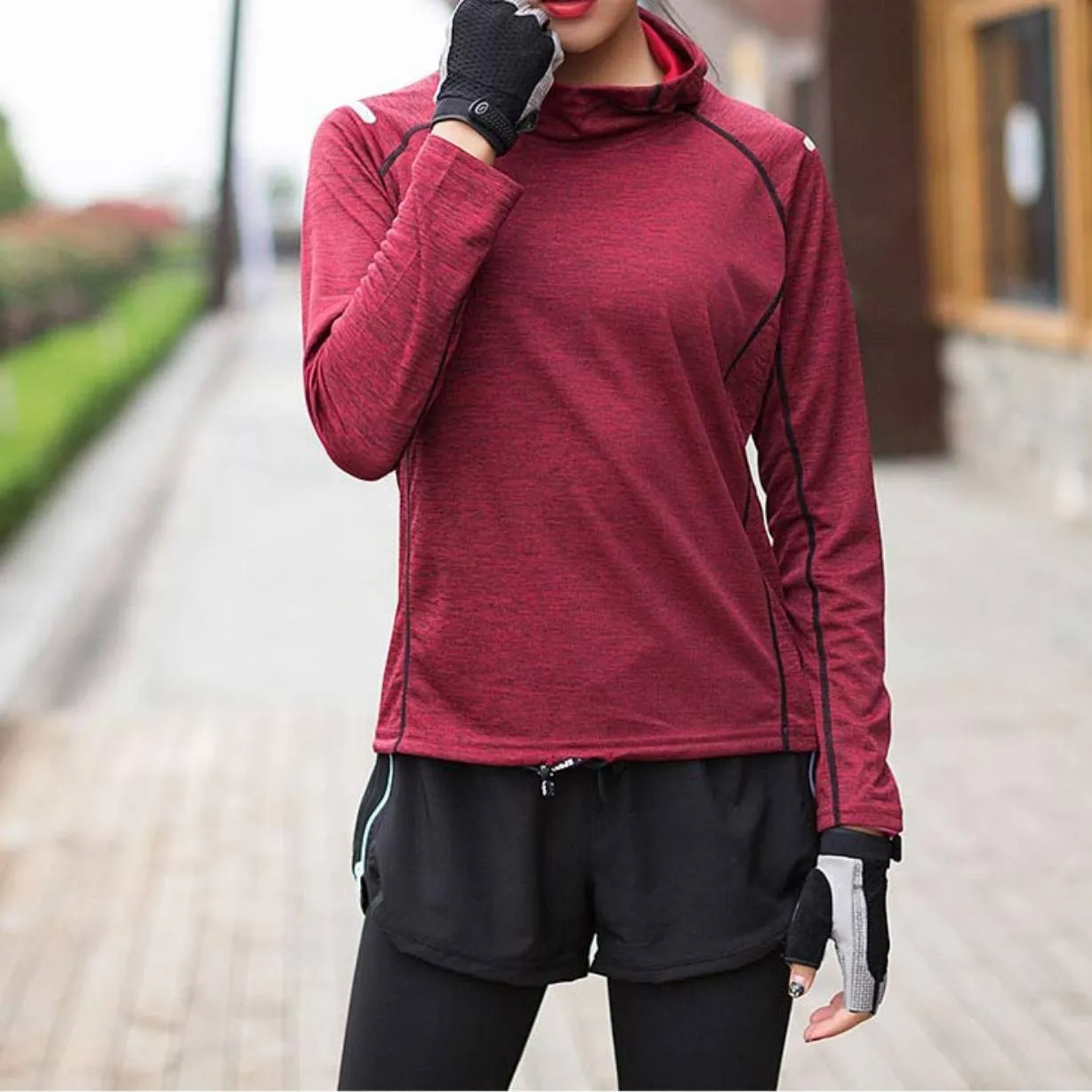 Quick Dry & Breathable Sports Hooded Shirt