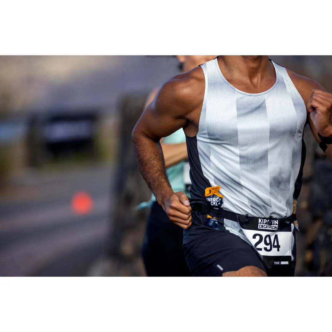 RACE NUMBER BELT FOR RUNNING COMPETITIONS FROM SHORT DISTANCE TO MARATHON