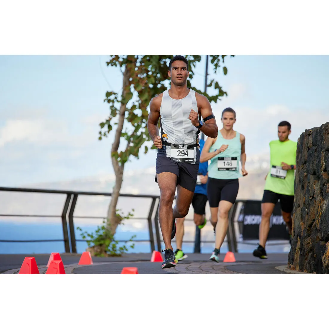 RACE NUMBER BELT FOR RUNNING COMPETITIONS FROM SHORT DISTANCE TO MARATHON