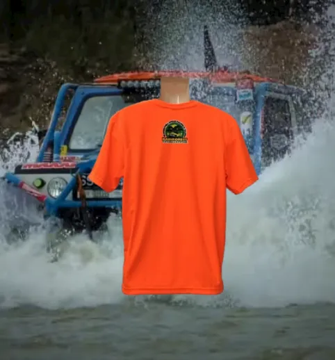 RAINFOREST CHALLENGE DRY FIT T-SHIRT - HI VISIBILITY ORANGE - RFC-L