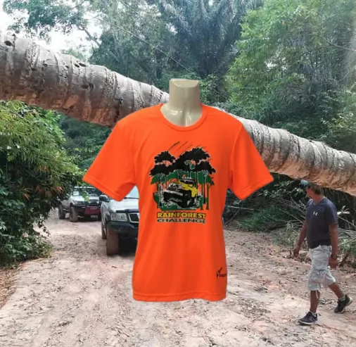 RAINFOREST CHALLENGE DRY FIT T-SHIRT - HI VISIBILITY ORANGE  - RFC-XL