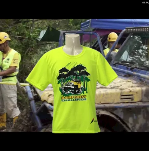 RAINFOREST CHALLENGE DRY FIT T-SHIRT - HI VISIBILITY YELLOW - RFC-S
