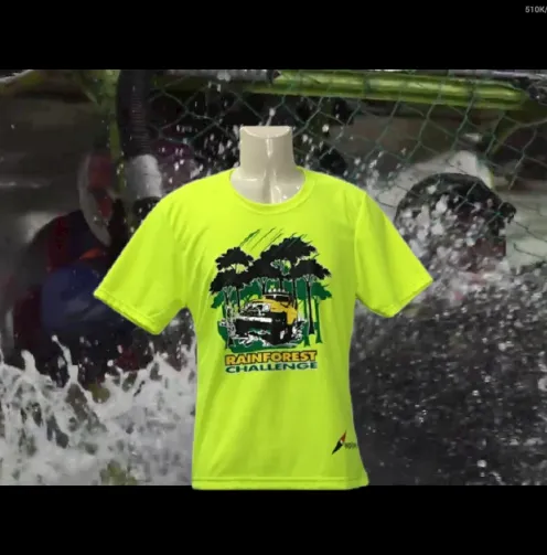 RAINFOREST CHALLENGE DRY FIT T-SHIRT - HI VISIBILITY YELLOW - RFC-XL