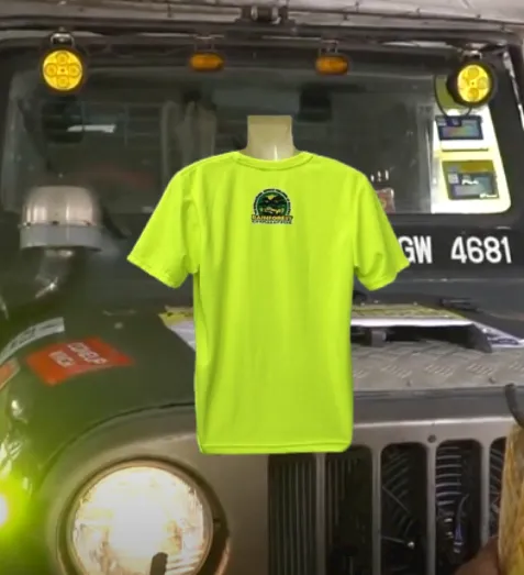 RAINFOREST CHALLENGE DRY FIT T-SHIRT - HI VISIBILITY YELLOW - RFC-XL