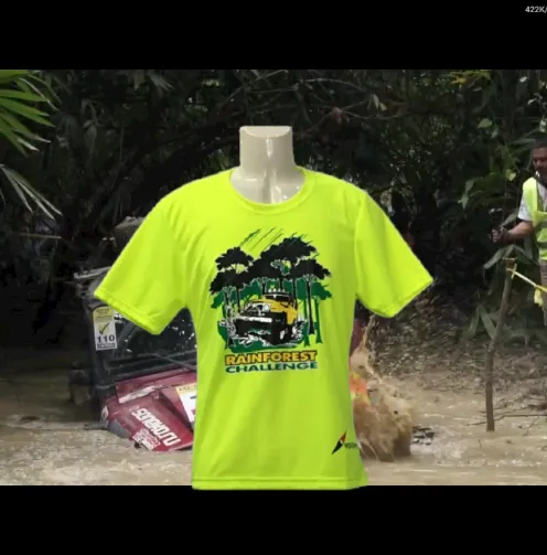 RAINFOREST CHALLENGE DRY FIT T-SHIRT - HI VISIBILITY YELLOW - RFC-XL