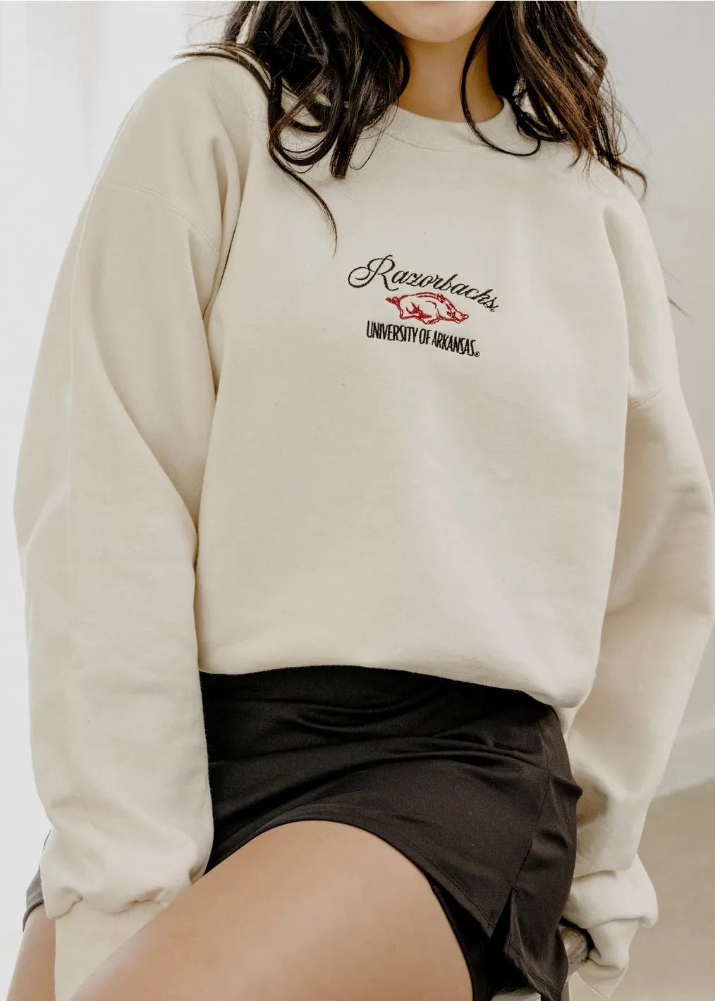 Razorbacks Embroidered Sweatshirt