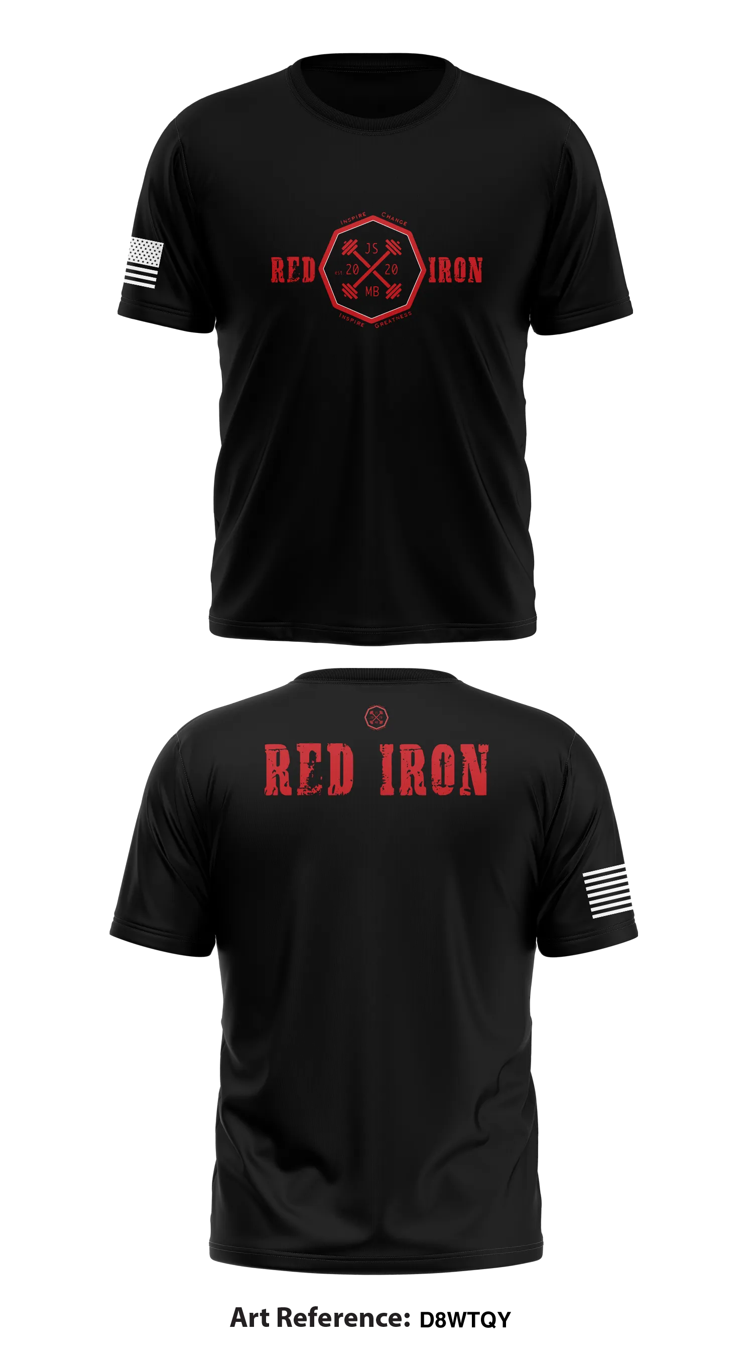 RedIron Fitness Store 1 Core Men's SS Performance Tee - d8wTqY