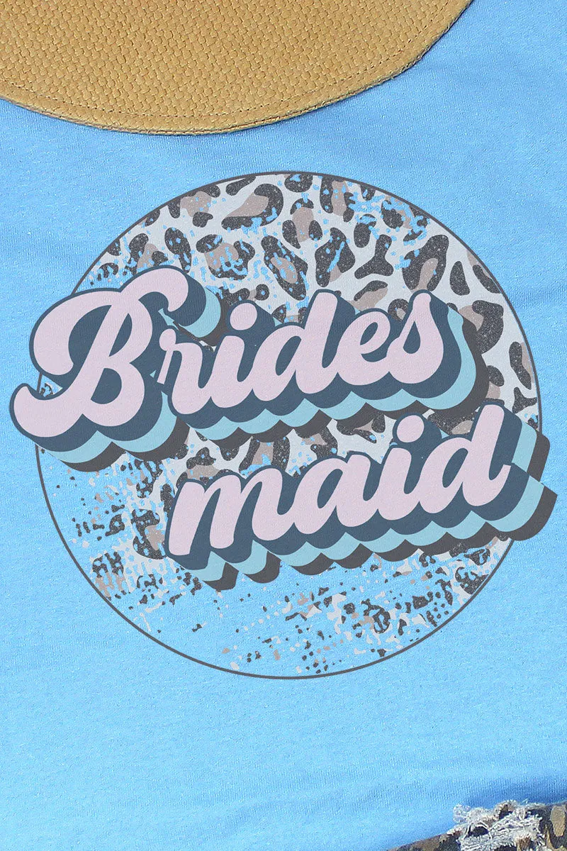 Retro Cheetah Bridesmaid Dri-Power 50/50 Tee