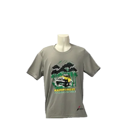 RFC-XL GREY ROUND NECK MICROFIBER T-SHIRT