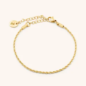 Romy Rope Chain Bracelet, Gold