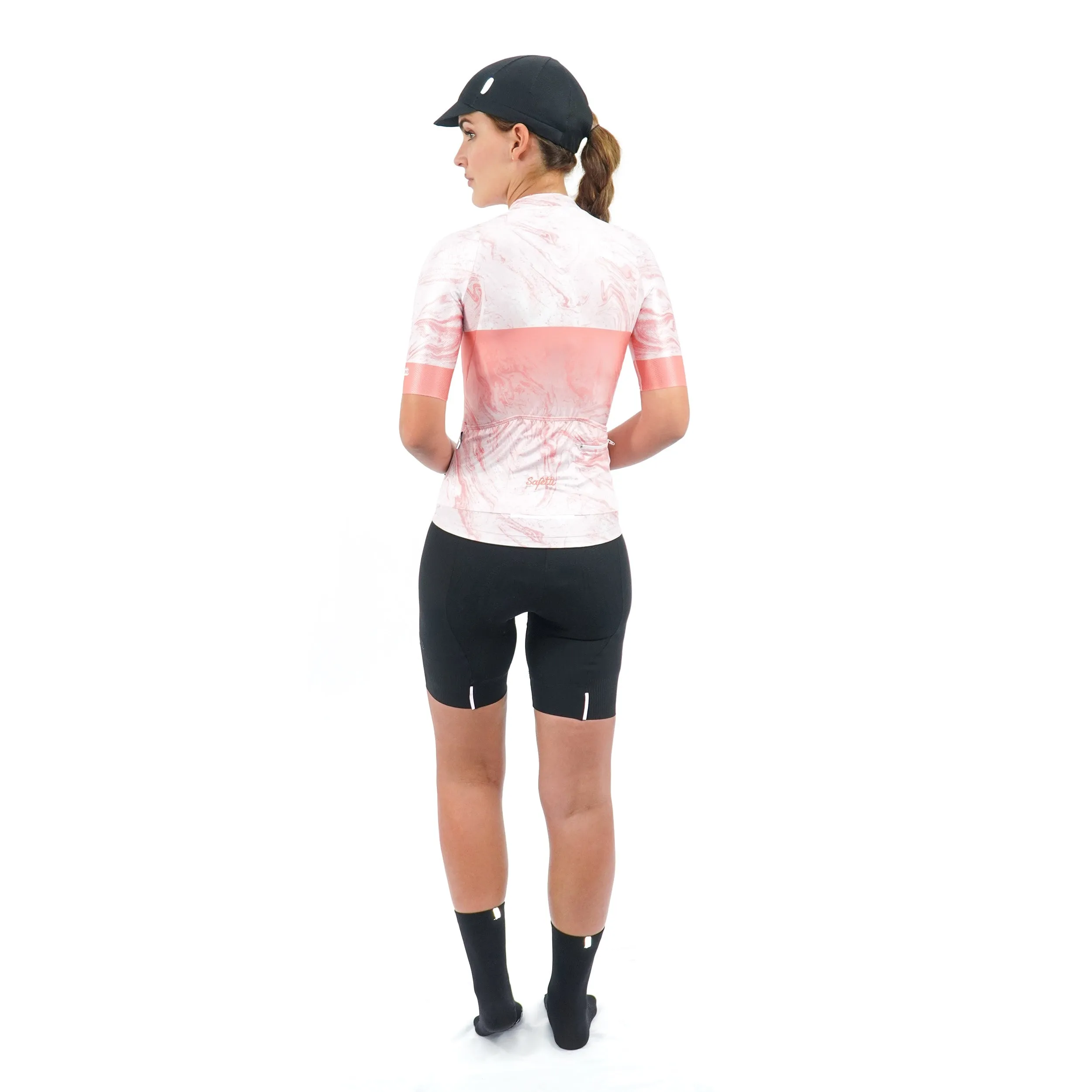Safetti Vincitore Coral - Short Sleeve Jersey. Women