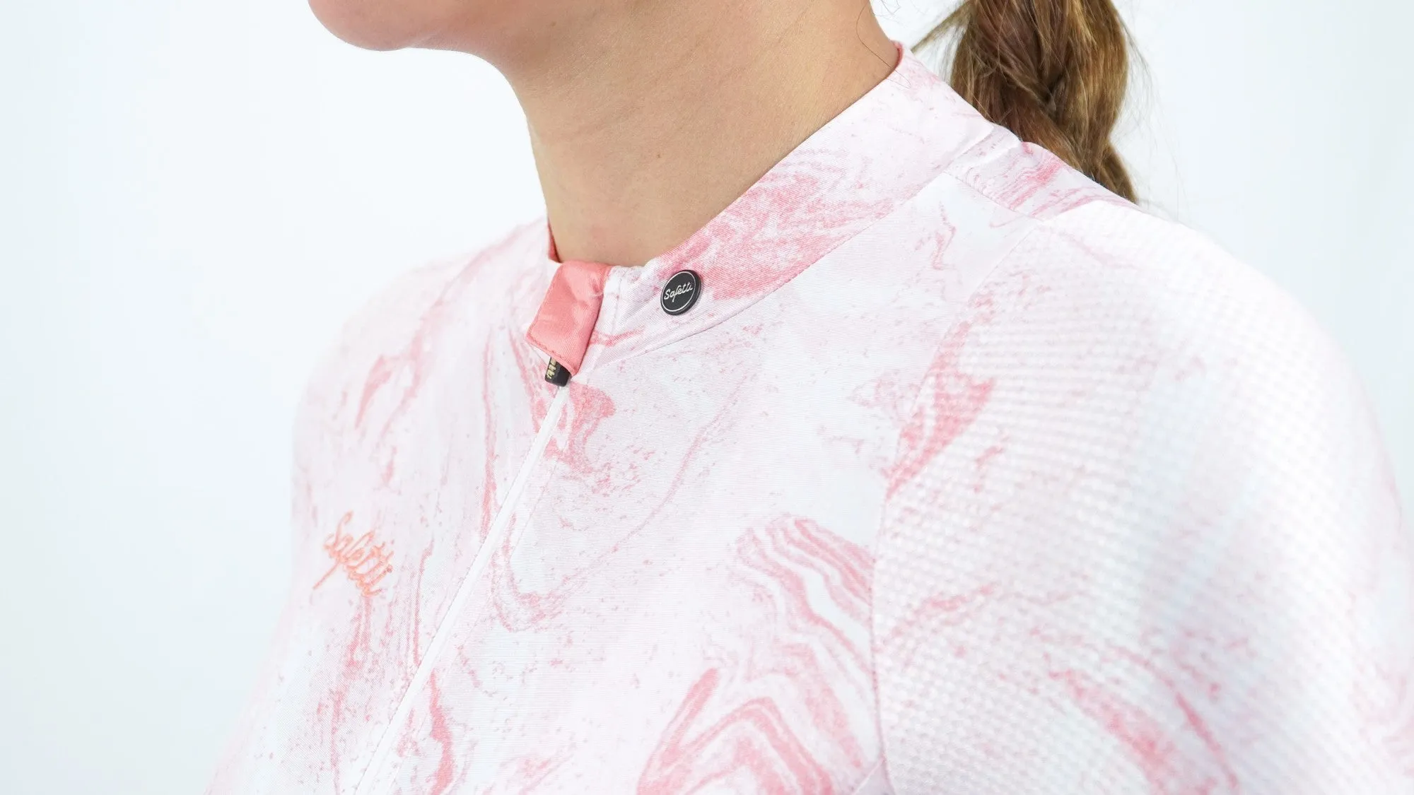 Safetti Vincitore Coral - Short Sleeve Jersey. Women
