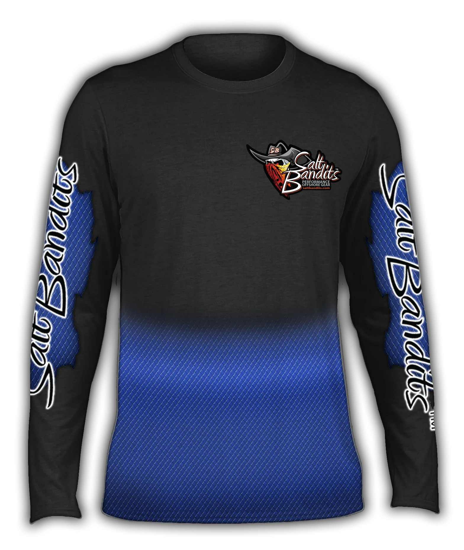 Salt Bandits™ Thin Blue Line Performance Long Sleeve T-shirt