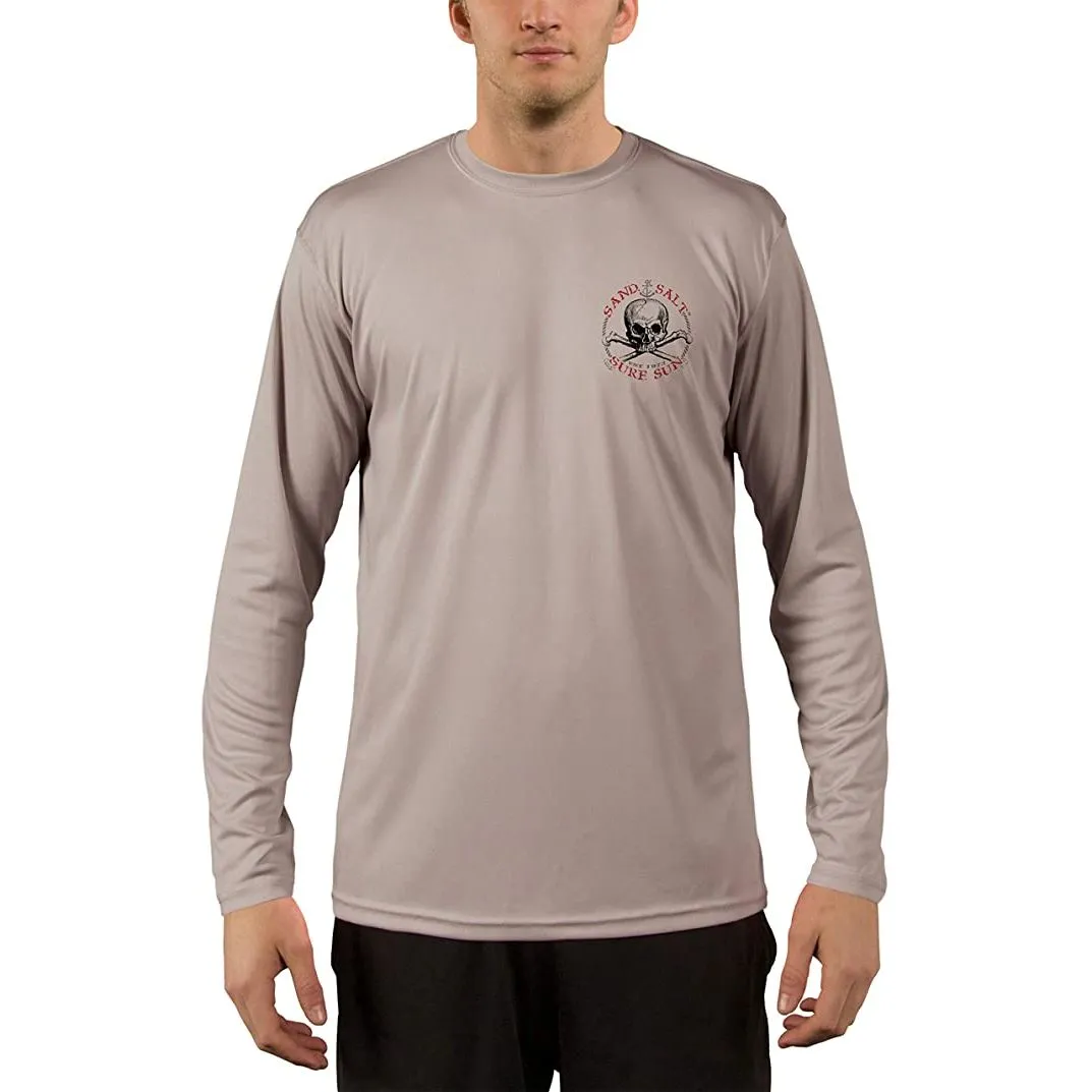 SAND.SALT.SURF.SUN. Octopus Treasure Men's UPF 50  UV Sun Protection Performance Long Sleeve T-Shirt