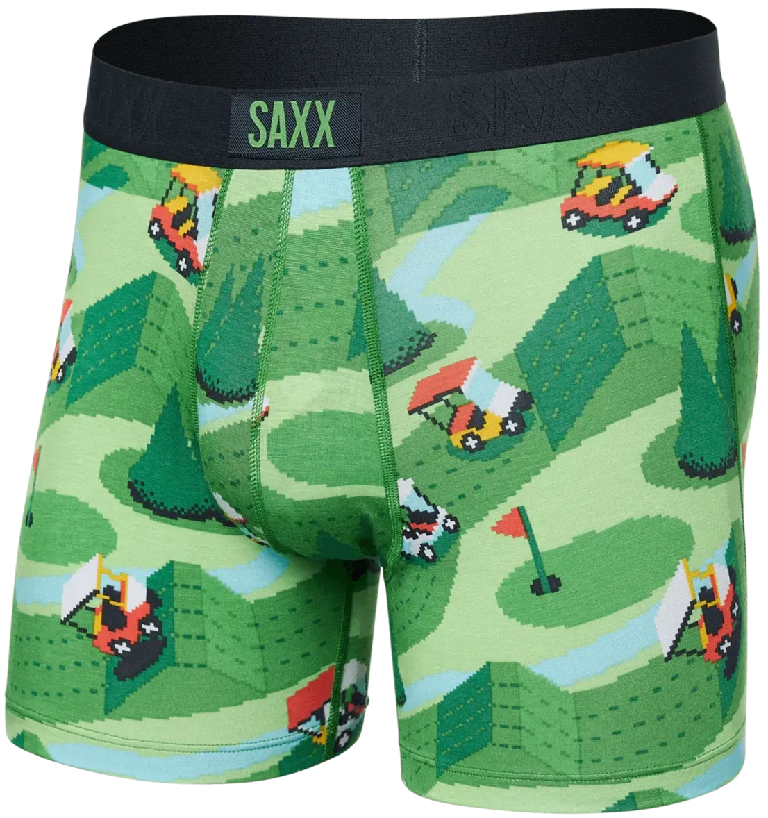 SAXX Vibe Boxer Brief Excite Carts - Green