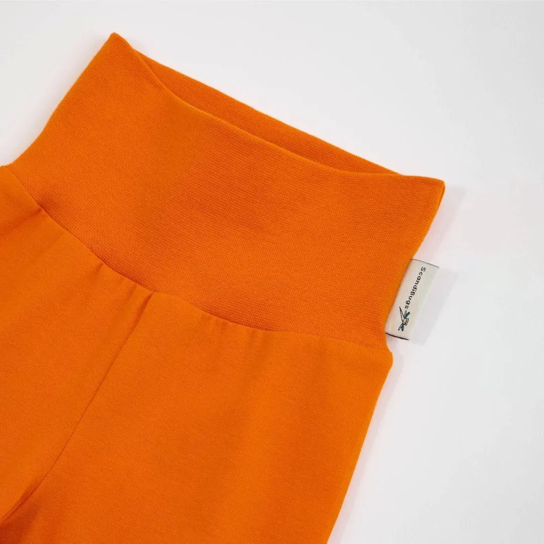 ScandiBugs Own Label Organic Yoga Pants - Tangelo Orange