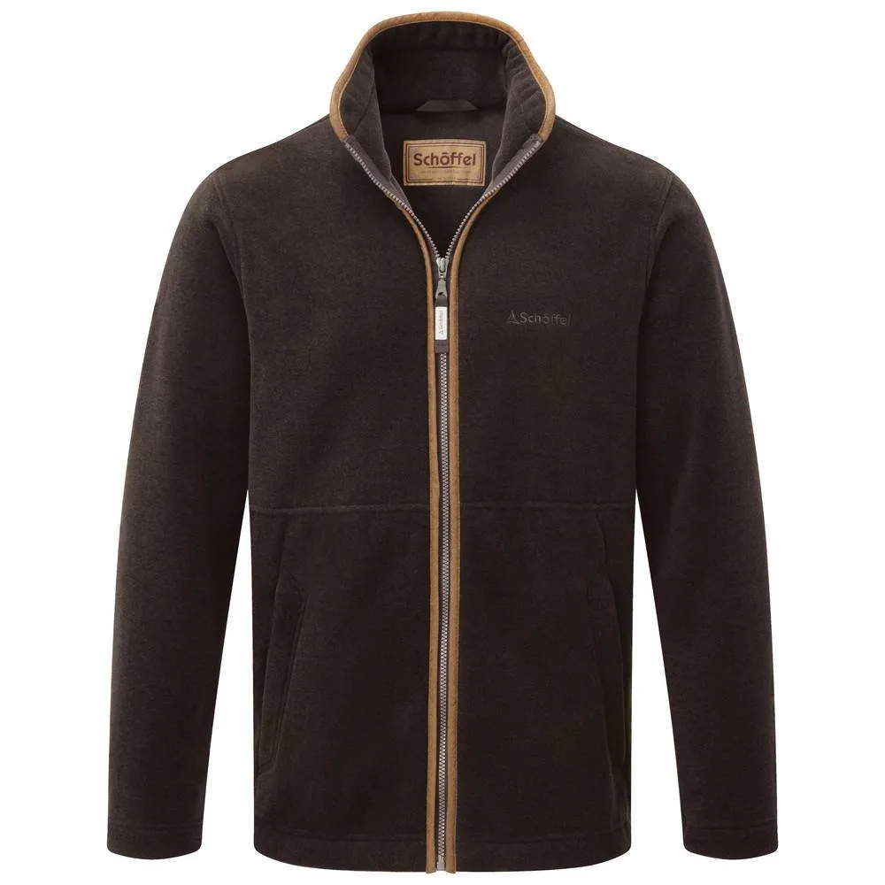 Schoffel Cottesmore Men's Full Zip Fleece Sleeves Gun Metal, Navy or Olive