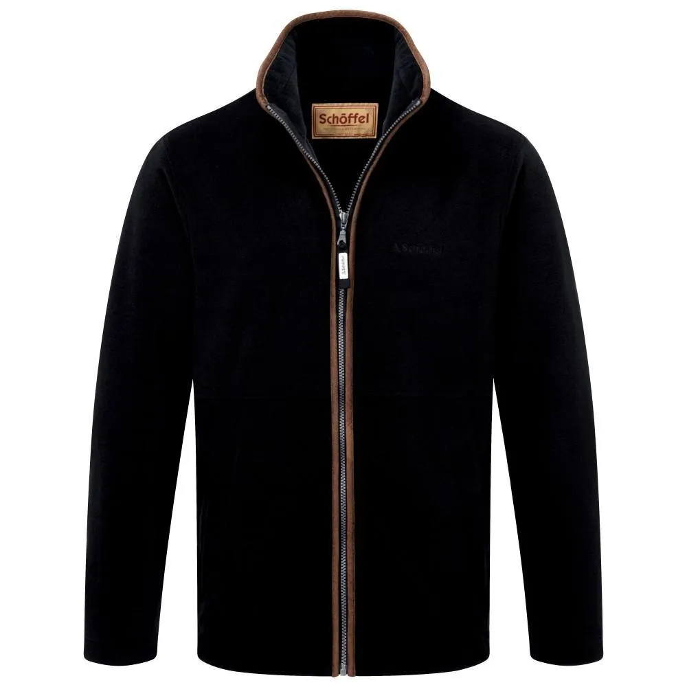 Schoffel Cottesmore Men's Full Zip Fleece Sleeves Gun Metal, Navy or Olive
