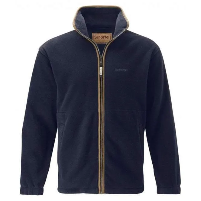Schoffel Cottesmore Men's Full Zip Fleece Sleeves Gun Metal, Navy or Olive