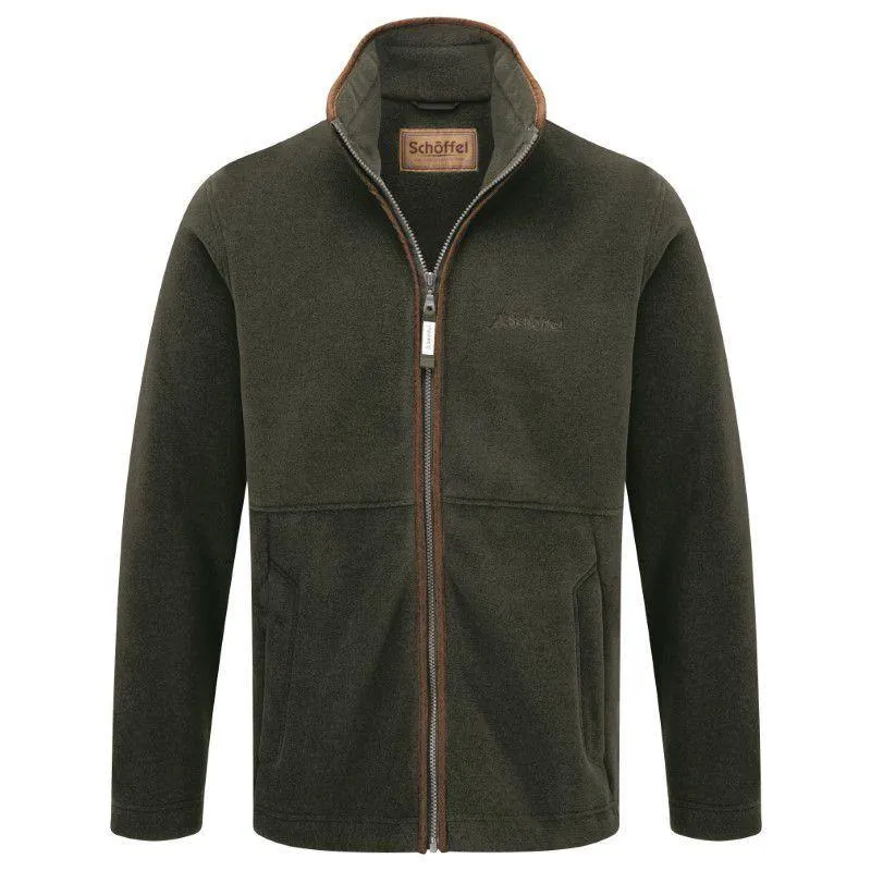 Schoffel Cottesmore Men's Full Zip Fleece Sleeves Gun Metal, Navy or Olive