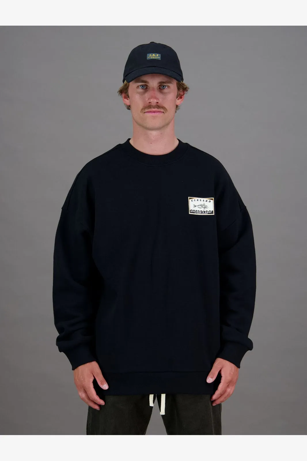 SEAFLOORS CROP CREW - BLACK/ORANGE/SNOW WHITE