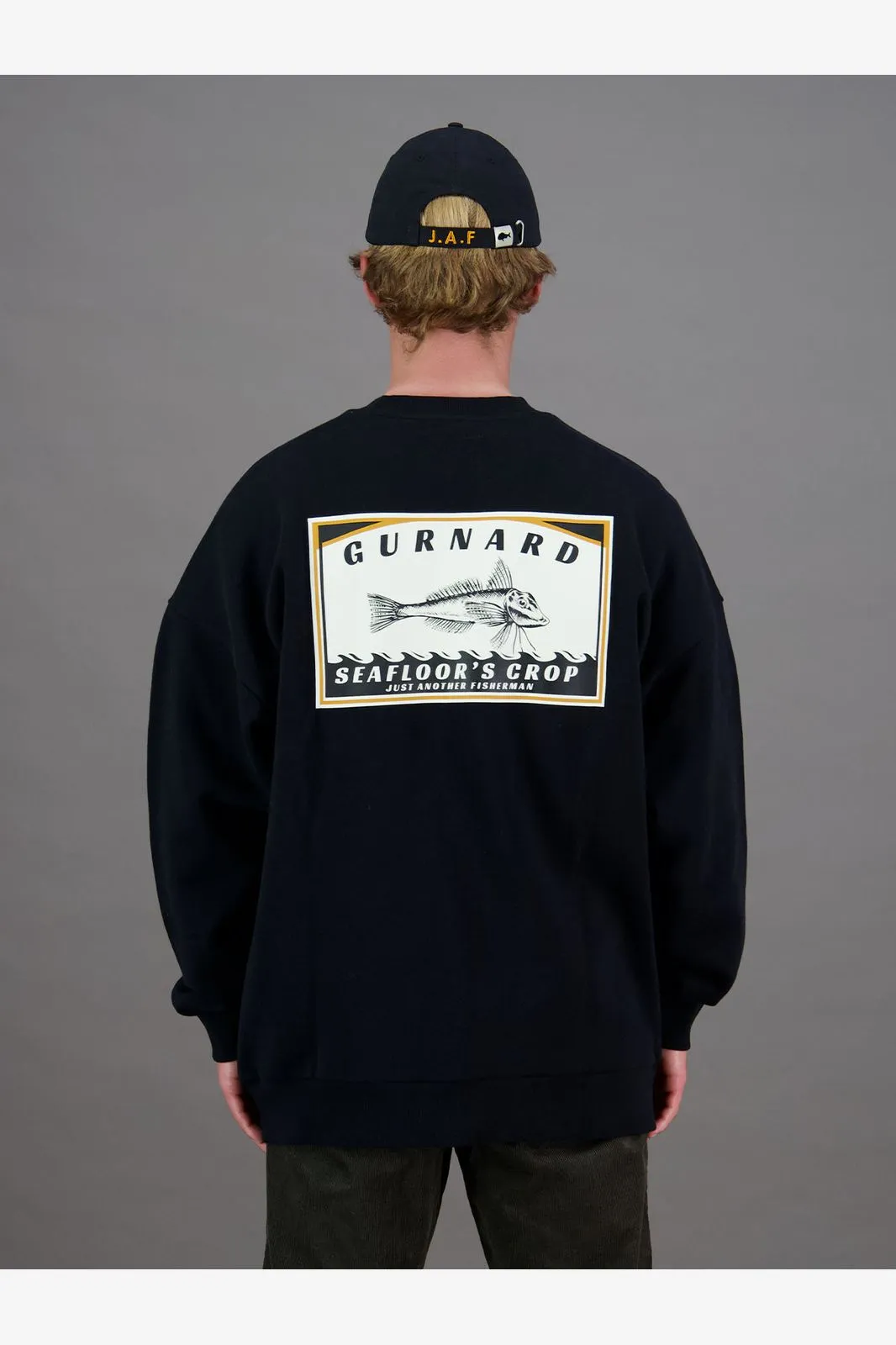 SEAFLOORS CROP CREW - BLACK/ORANGE/SNOW WHITE