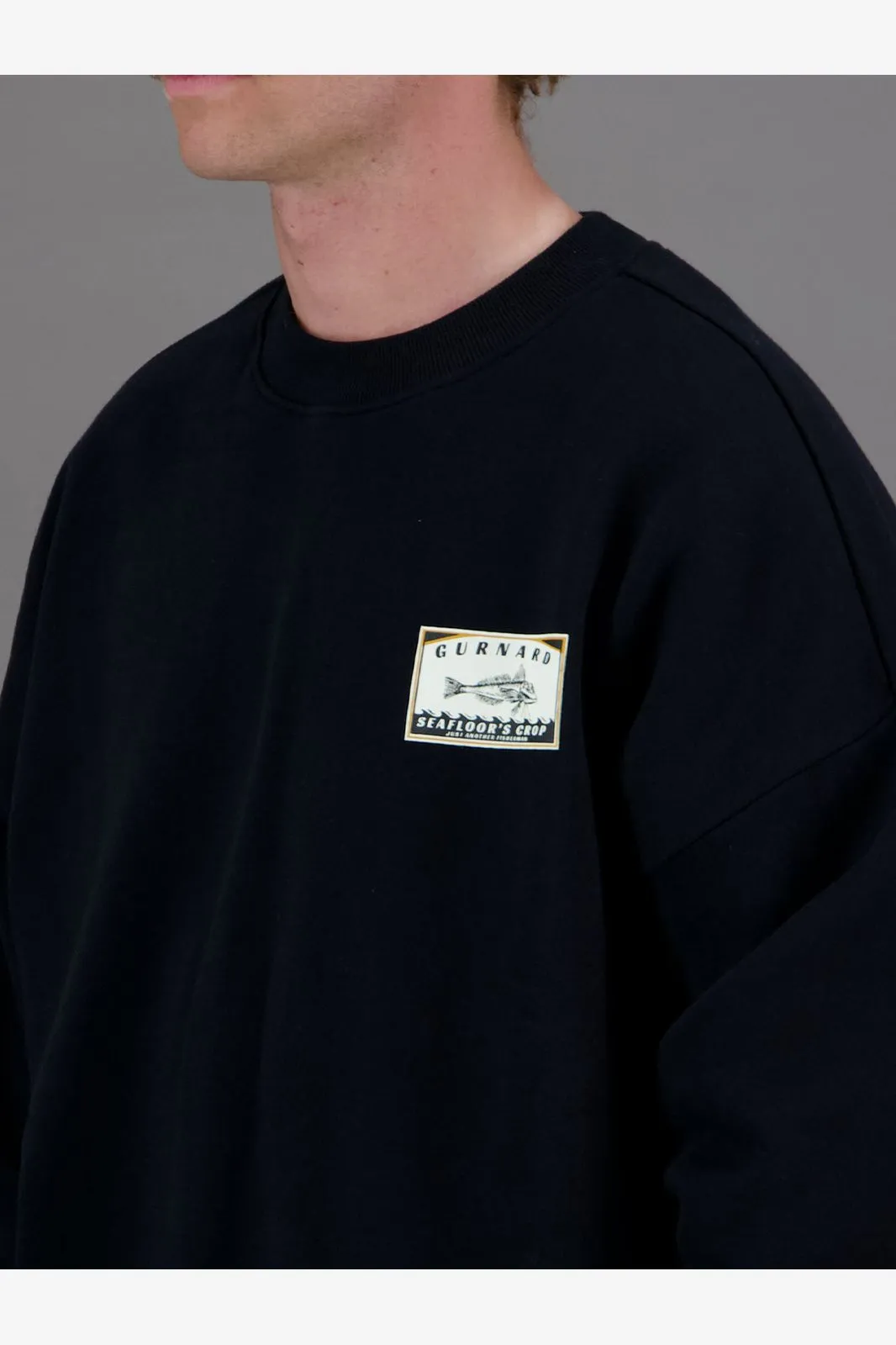 SEAFLOORS CROP CREW - BLACK/ORANGE/SNOW WHITE