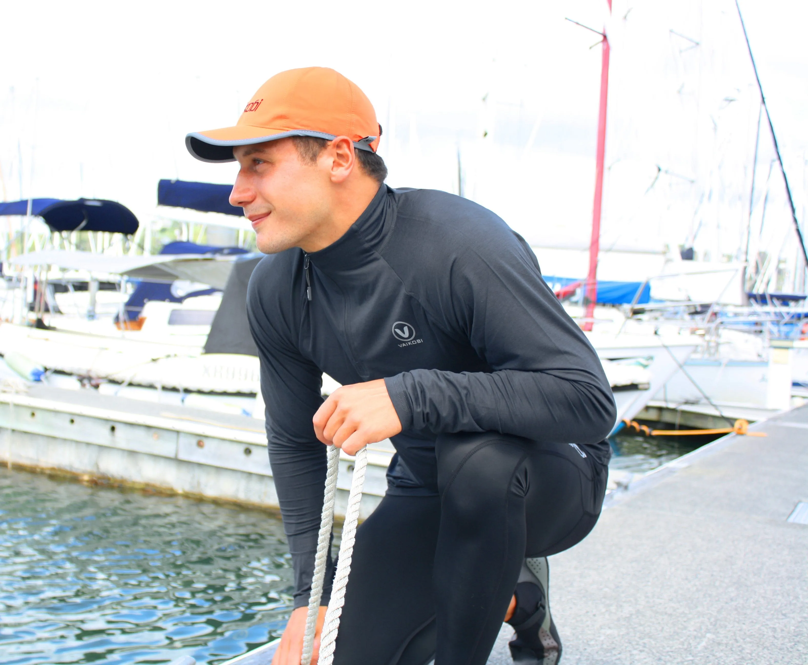 Season 2023 - UV Long Sleeve ZIP Tech Top - Charcoal