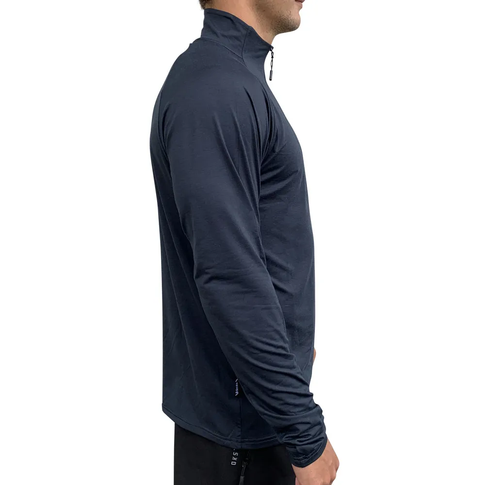 Season 2023 - UV Long Sleeve ZIP Tech Top - Charcoal