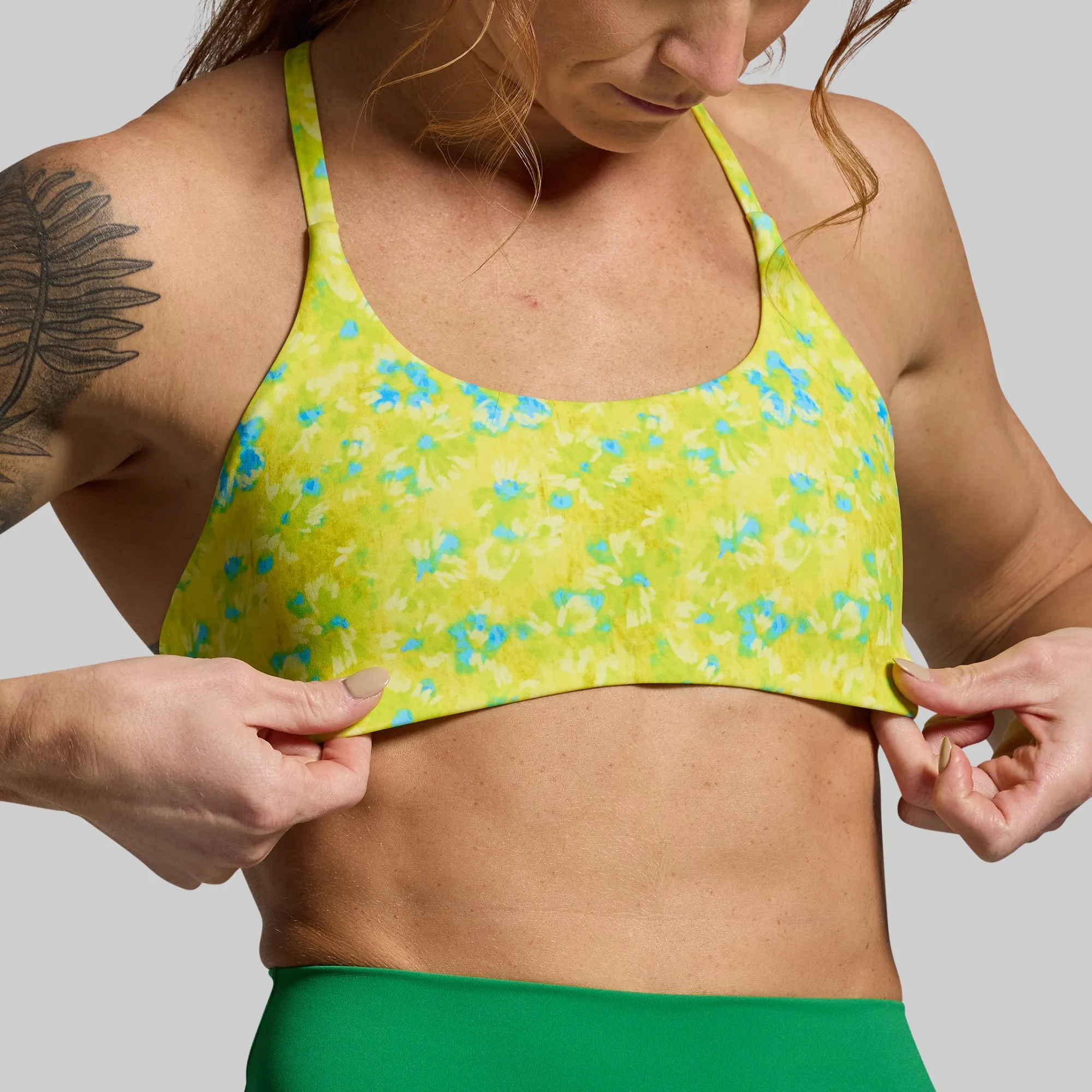 Serenity Sports Bra (Lime Splash)