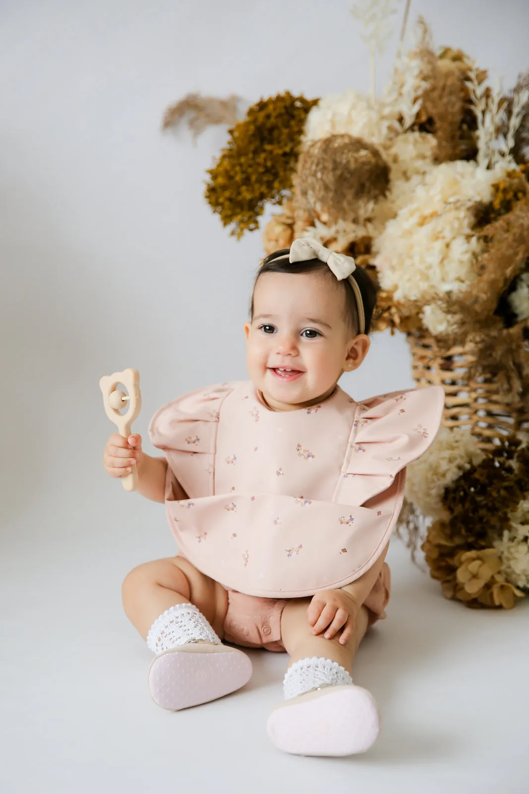Snuggle Hunny Waterproof Frill Snuggle Bib - Posy