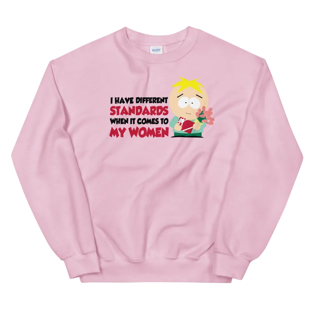 South Park Butters Different Standards Fleece Crewneck Sweatshirt