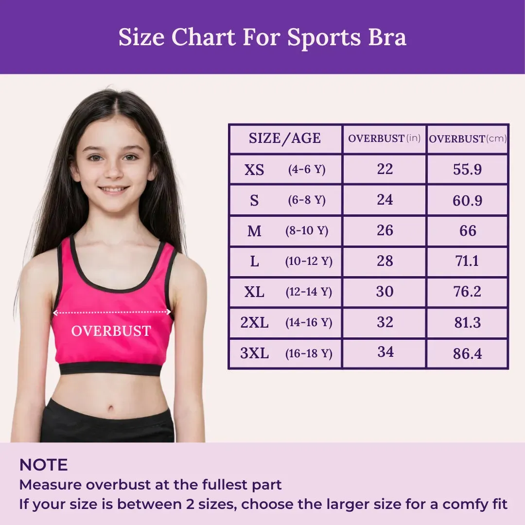 Sports Bra For Teen Girls - Pack Of 2