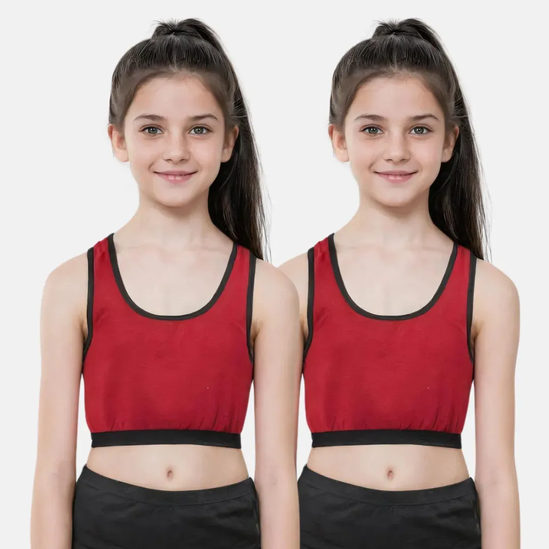 Sports Bra For Teen Girls - Pack Of 2