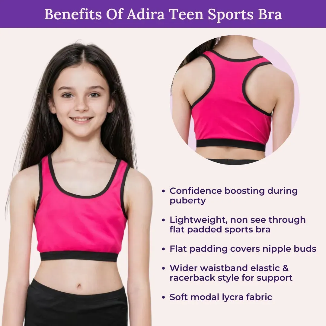 Sports Bra For Teen Girls - Pack Of 2